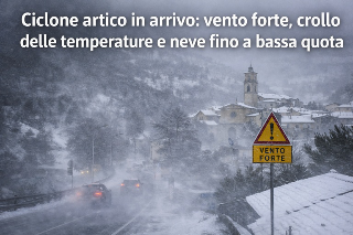 Ciclone artico in arrivo: vento forte, crollo delle temperature e neve fino a bassa quota
